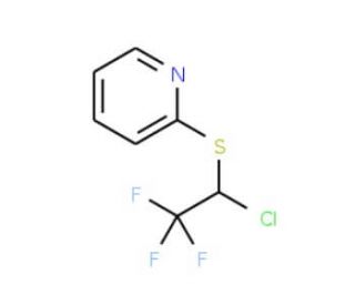 2-[(1-chloro-2,2,2-trifluoroethyl)thio]pyridine - chemical structure image
