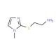 2-[(1-methyl-1H-imidazol-2-yl)thio]ethanamine (CAS 142313-55-1) - chemical structure image