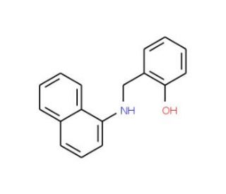 2-[(1-naphthylamino)methyl]phenol - chemical structure image