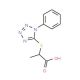 2-[(1-Phenyl-1H-tetrazol-5-yl)thio]propanoic acid - chemical structure image