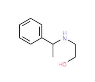 2-[(1-Phenylethyl)amino]ethanol (CAS 6623-43-4) - chemical structure image