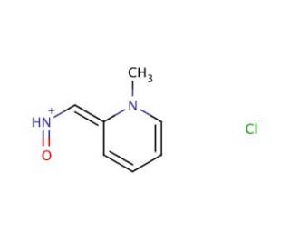 2-[(1E)-(hydroxyimino)methyl]-1-methylpyridin-1-ium chloride - chemical structure image