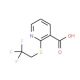 2-[(2,2,2-trifluoroethyl)thio]nicotinic acid - chemical structure image