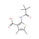 2-[(2,2-dimethylpropanoyl)amino]-4,5-dimethylthiophene-3-carboxylic acid (CAS 312940-43-5) - chemical structure image