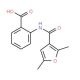 2-[(2,5-Dimethyl-furan-3-carbonyl)-amino]-benzoic acid (CAS 357420-38-3) - chemical structure image