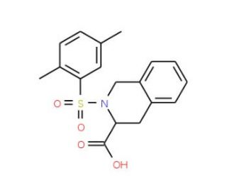 2-[(2,5-dimethylphenyl)sulfonyl]-1,2,3,4-tetrahydroisoquinoline-3-carboxylic acid - chemical structure image