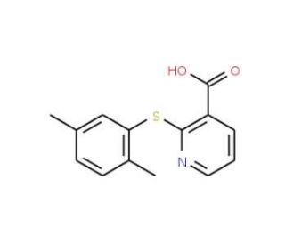 2-[(2,5-dimethylphenyl)thio]nicotinic acid - chemical structure image