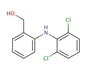 [2-[(2,6-Dichlorophenyl)amino]phenyl]methanol (Diclofenac Impurity) (CAS 27204-57-5) - chemical structure image