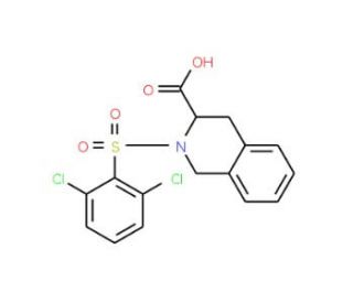 2-[(2,6-dichlorophenyl)sulfonyl]-1,2,3,4-tetrahydroisoquinoline-3-carboxylic acid - chemical structure image