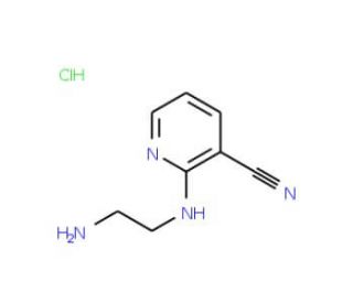 2-[(2-aminoethyl)amino]nicotinonitrile hydrochloride - chemical structure image