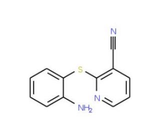 2-[(2-Aminophenyl)thio]nicotinonitrile - chemical structure image