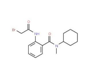 2-[(2-Bromoacetyl)amino]-N-cyclohexyl-N-methylbenzamide - chemical structure image