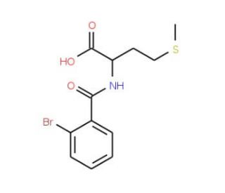 2-[(2-bromobenzoyl)amino]-4-(methylthio)butanoic acid - chemical structure image