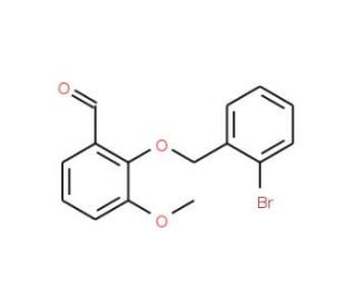 2-[(2-Bromobenzyl)oxy]-3-methoxybenzaldehyde - chemical structure image