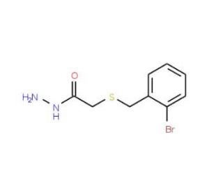 2-[(2-Bromobenzyl)thio]acetohydrazide - chemical structure image