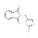 2-[(2-Chloro-1,3-thiazol-5-yl)methyl]-1H-isoindole-1,3(2H)-dione - chemical structure image