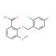 2-[(2-Chloro-4-fluorobenzyl)oxy]-3-methoxybenzoic acid - chemical structure image