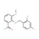 2-[(2-chloro-4-fluorobenzyl)oxy]-3-methoxybenzoyl chloride - chemical structure image