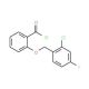 2-[(2-chloro-4-fluorobenzyl)oxy]benzoyl chloride - chemical structure image