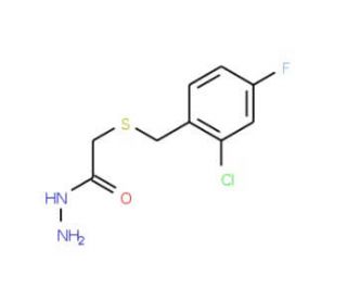 2-[(2-Chloro-4-fluorobenzyl)thio]acetohydrazide - chemical structure image
