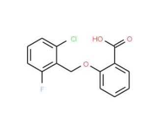 2-[(2-Chloro-6-fluorobenzyl)oxy]benzoic acid - chemical structure image