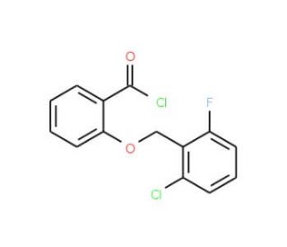 2-[(2-chloro-6-fluorobenzyl)oxy]benzoyl chloride - chemical structure image