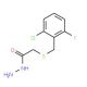 2-[(2-Chloro-6-fluorobenzyl)thio]acetohydrazide - chemical structure image