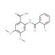 2-[(2-chlorobenzoyl)amino]-4,5-dimethoxybenzoic acid - chemical structure image