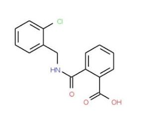 2-{[(2-Chlorobenzyl)amino]carbonyl}benzoic acid - chemical structure image