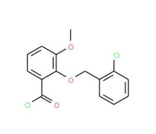 2-[(2-chlorobenzyl)oxy]-3-methoxybenzoyl chloride - chemical structure image