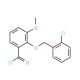 2-[(2-chlorobenzyl)oxy]-3-methoxybenzoyl chloride - chemical structure image