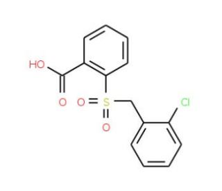 2-[(2-chlorobenzyl)sulfonyl]benzoic acid - chemical structure image