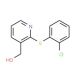 {2-[(2-Chlorophenyl)sulfanyl]-3-pyridinyl}methanol - chemical structure image