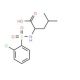 2-{[(2-Chlorophenyl)sulfonyl]amino}-4-methylpentanoic acid - chemical structure image