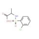 2-{[(2-Chlorophenyl)sulfonyl]amino}propanoic acid - chemical structure image