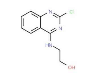 2-[(2-chloroquinazolin-4-yl)amino]ethanol (CAS 134517-34-3) - chemical structure image