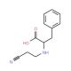 2-[(2-cyanoethyl)amino]-3-phenylpropanoic acid (CAS 15095-74-6) - chemical structure image