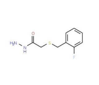 2-[(2-Fluorobenzyl)thio]acetohydrazide - chemical structure image