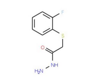 2-[(2-fluorophenyl)thio]acetohydrazide - chemical structure image