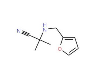 2-[(2-furylmethyl)amino]-2-methylpropanenitrile - chemical structure image