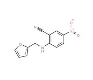 2-[(2-Furylmethyl)amino]-5-nitrobenzonitrile - chemical structure image