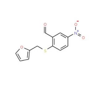2-[(2-Furylmethyl)sulfanyl]-5-nitrobenzenecarbaldehyde - chemical structure image