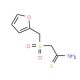 2-[(2-Furylmethyl)sulphonyl]ethanethioamide (CAS 175202-41-2) - chemical structure image