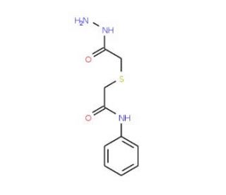 2-[(2-hydrazino-2-oxoethyl)thio]-N-phenylacetamide - chemical structure image