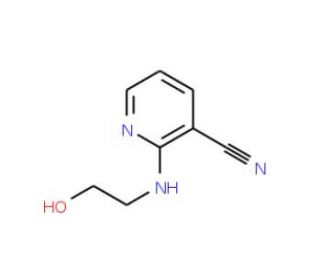 2-[(2-Hydroxyethyl)amino]nicotinonitrile (CAS 440102-32-9) - chemical structure image