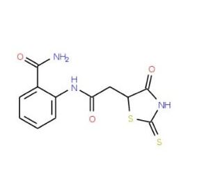 2-{[(2-Mercapto-4-oxo-4,5-dihydro-1,3-thiazol-5-yl)acetyl]amino}benzamide - chemical structure image