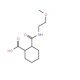 2-{[(2-Methoxyethyl)amino]-carbonyl}cyclohexanecarboxylic acid (CAS 817632-37-4) - chemical structure image