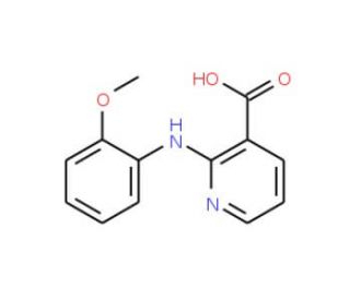 2-[(2-methoxyphenyl)amino]nicotinic acid (CAS 114501-02-9) - chemical structure image