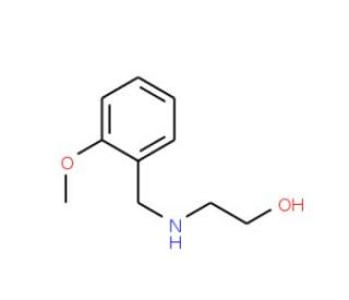 2-{[(2-methoxyphenyl)methyl]amino}ethan-1-ol (CAS 109926-15-0) - chemical structure image