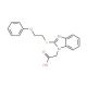 {2-[(2-Phenoxyethyl)thio]-1H-benzimidazol-1-yl}acetic acid - chemical structure image